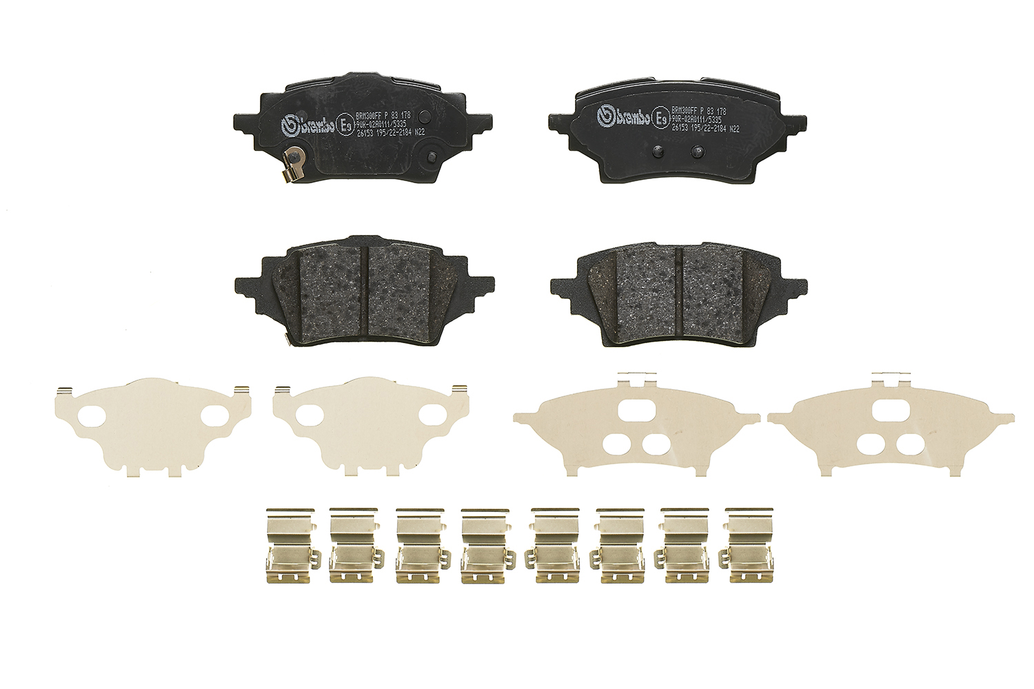 Brake Pad Set, disc brake - P 83 178 BREMBO