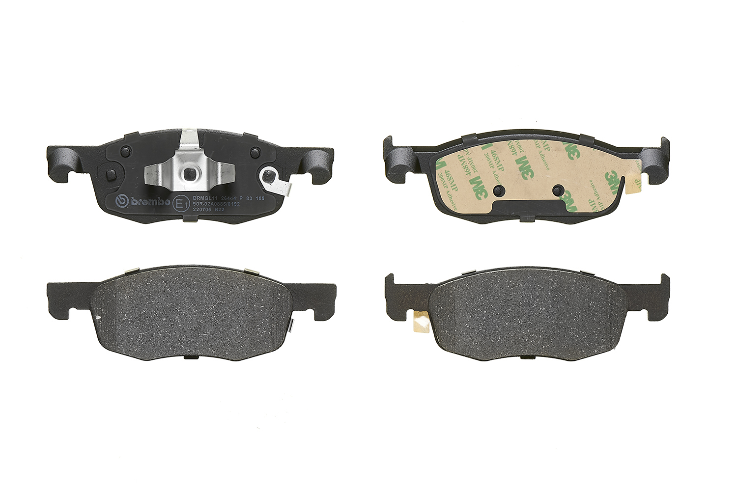 Brake Pad Set, disc brake - P 83 185 BREMBO
