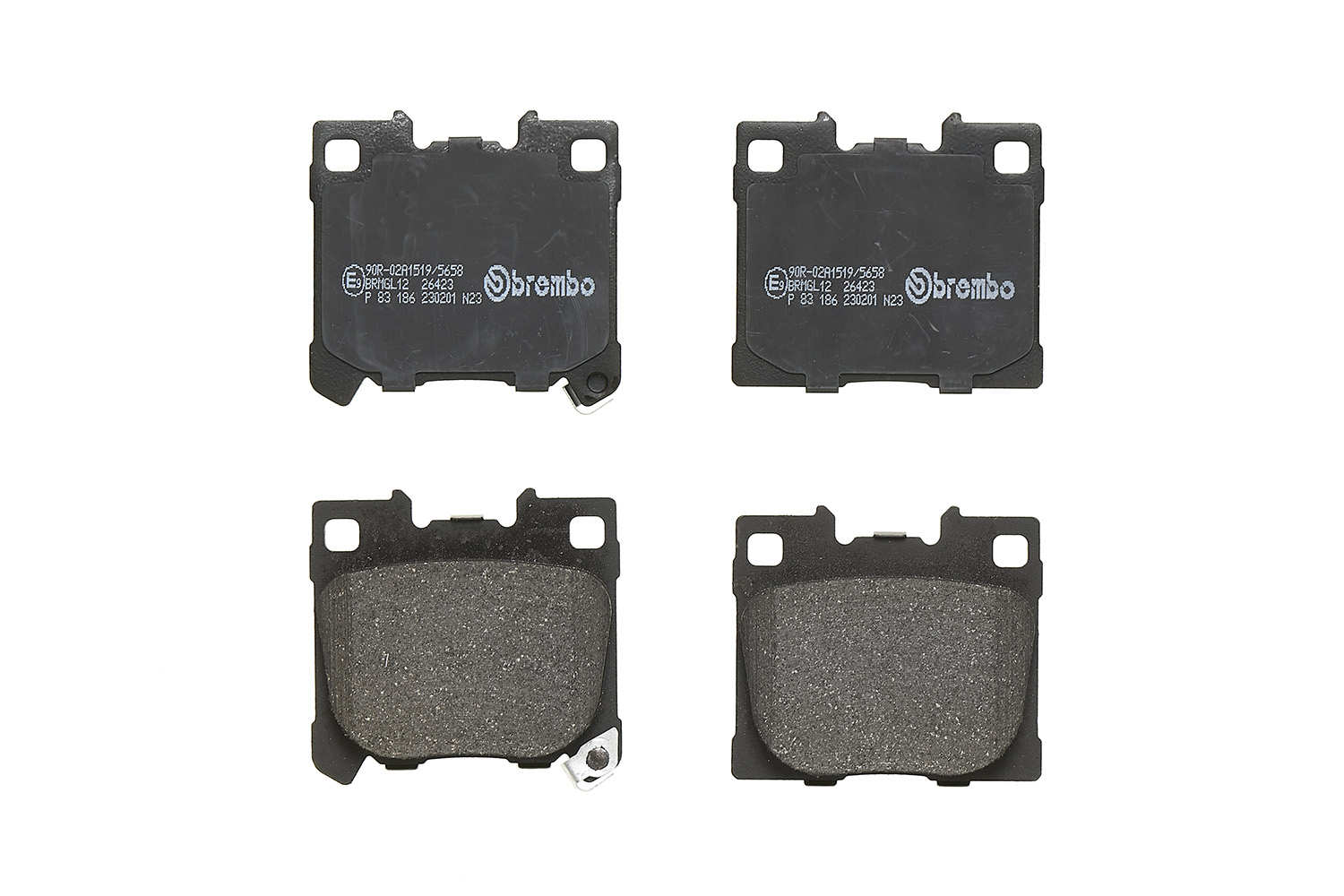 Brake Pad Set, disc brake - P 83 186 BREMBO