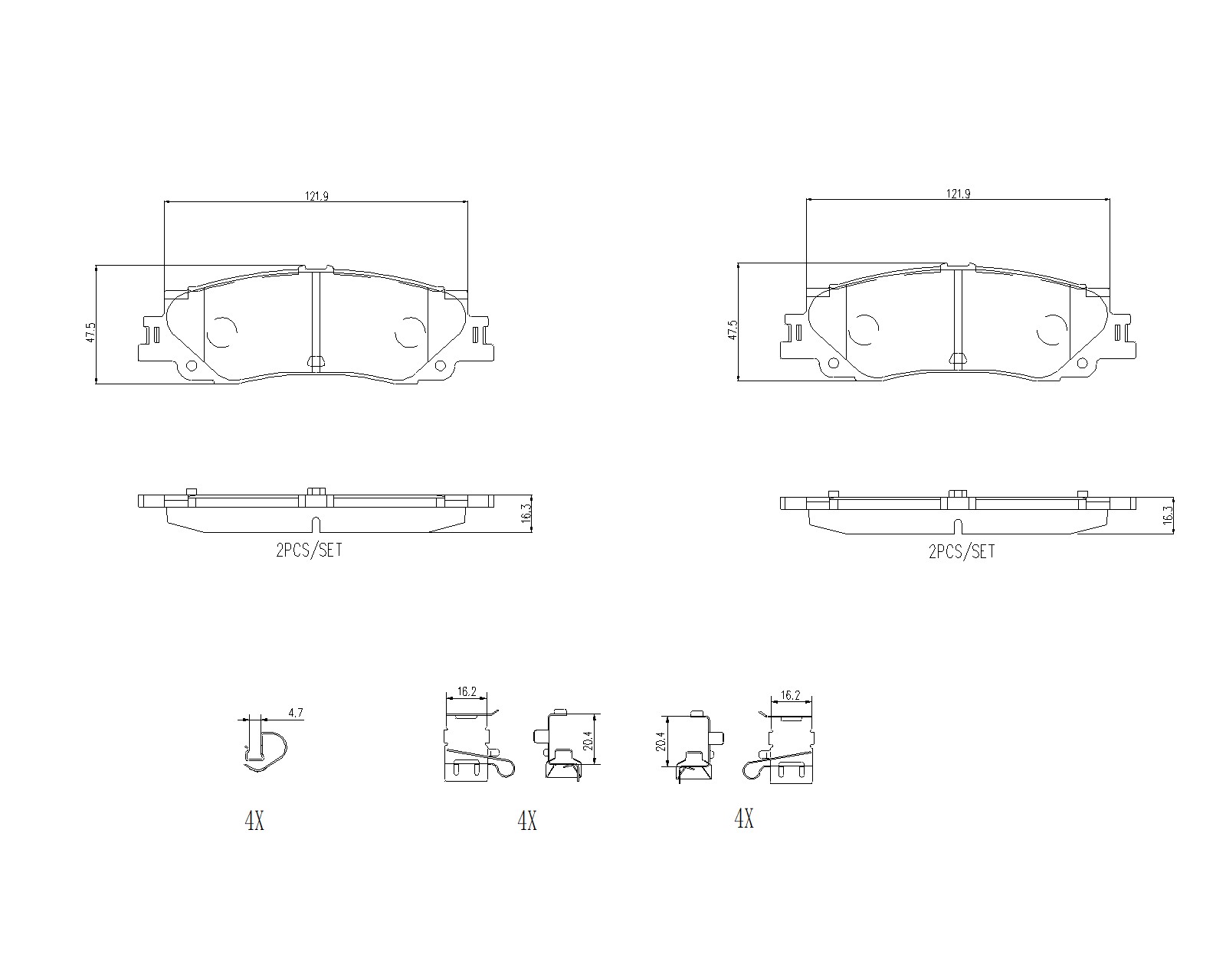 Brake Pad Set, disc brake - P 83 192 BREMBO