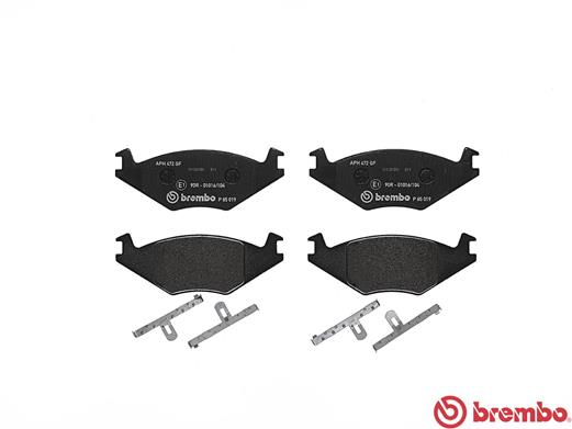 Kit pastiglie freno, Freno a disco - P 85 019 BREMBO