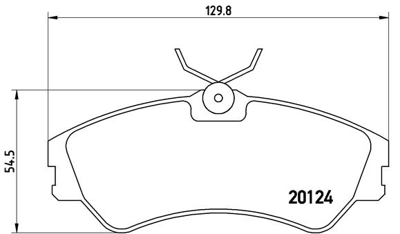 Brake Pad Set, disc brake - P 85 028 BREMBO