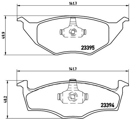 Kit pastiglie freno, Freno a disco - P 85 055 BREMBO
