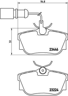 Brake Pad Set, disc brake - P 85 059 BREMBO