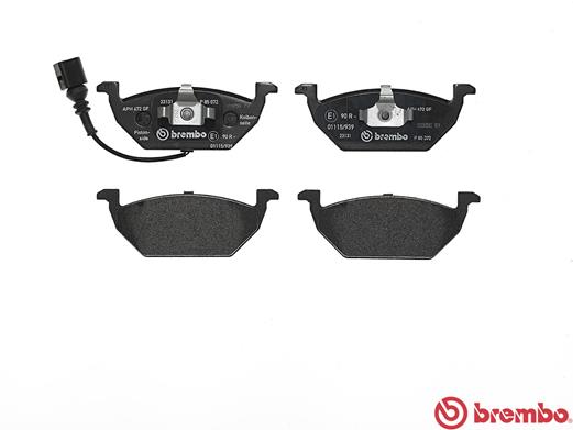 Kit pastiglie freno, Freno a disco - P 85 072 BREMBO