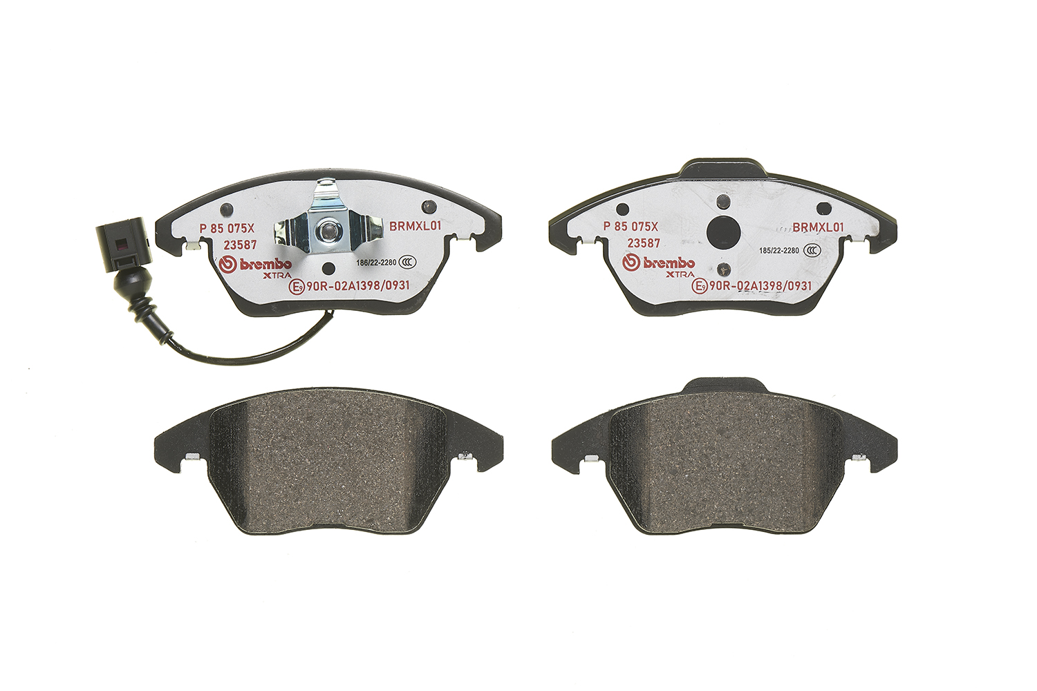 Brake Pad Set, disc brake - P 85 075X BREMBO