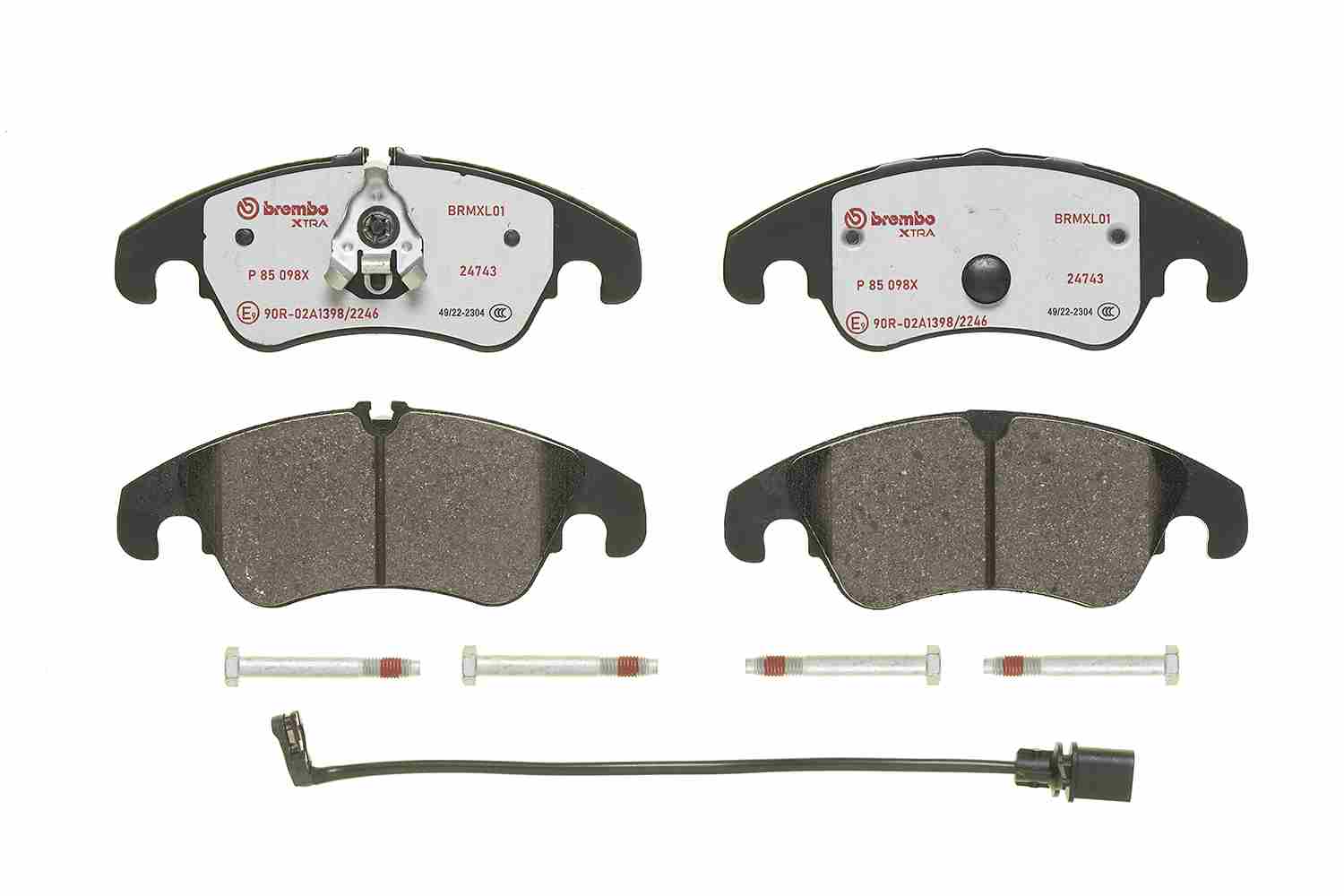 Brake Pad Set, disc brake - P 85 098X BREMBO