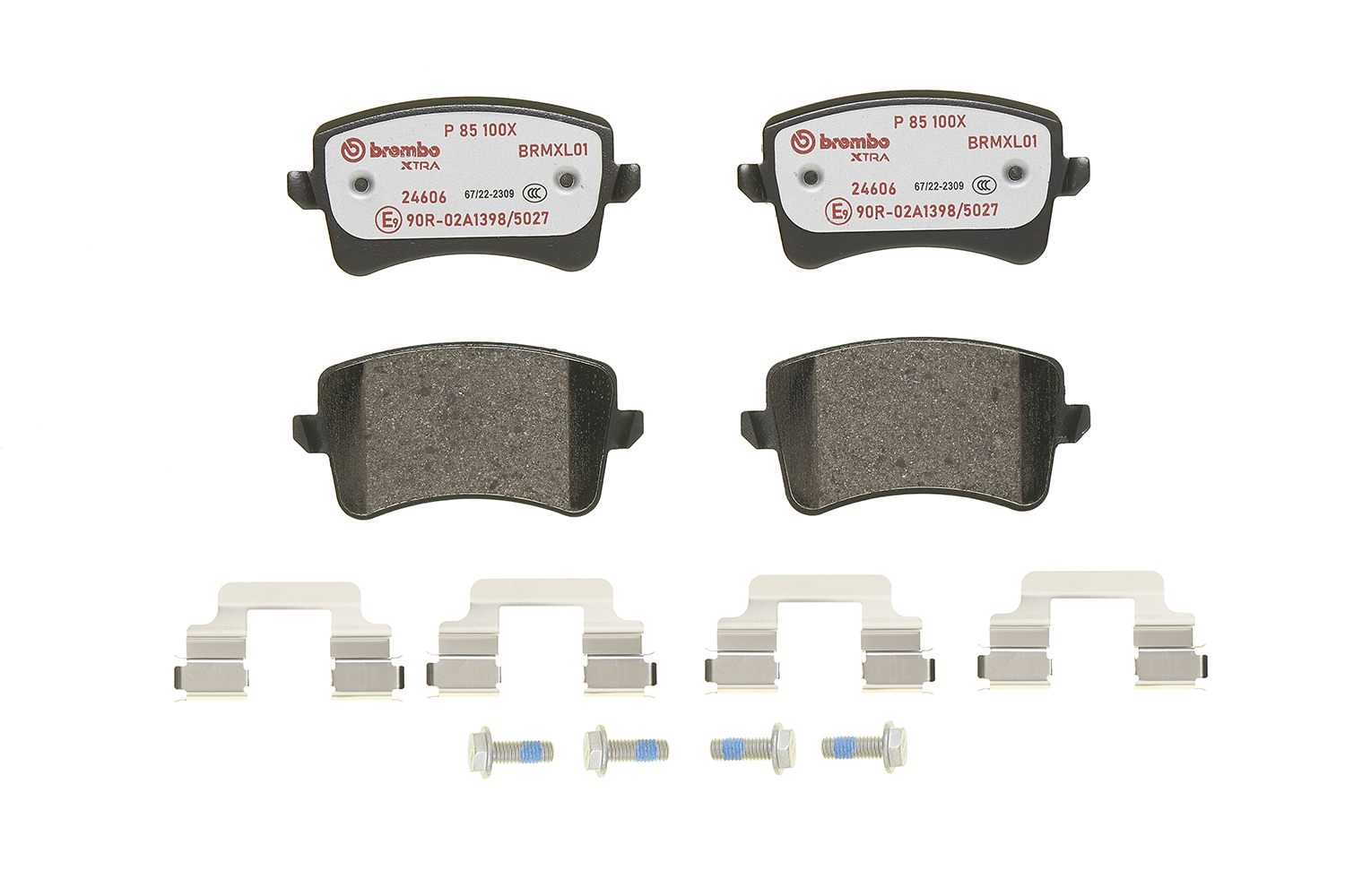 Brake Pad Set, disc brake - P 85 100X BREMBO