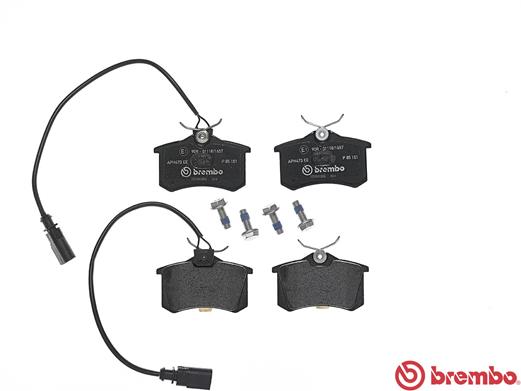 Brake Pad Set, disc brake - P 85 101 BREMBO