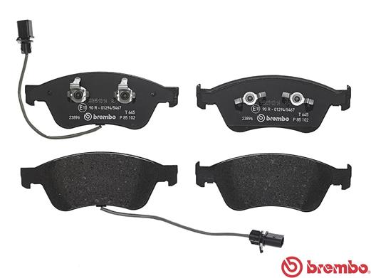 Brake Pad Set, disc brake - P 85 102 BREMBO