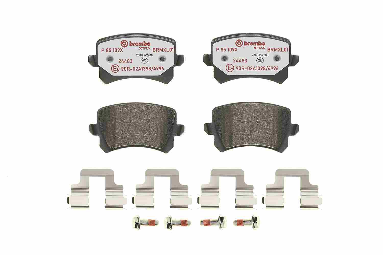 Brake Pad Set, disc brake - P 85 109X BREMBO