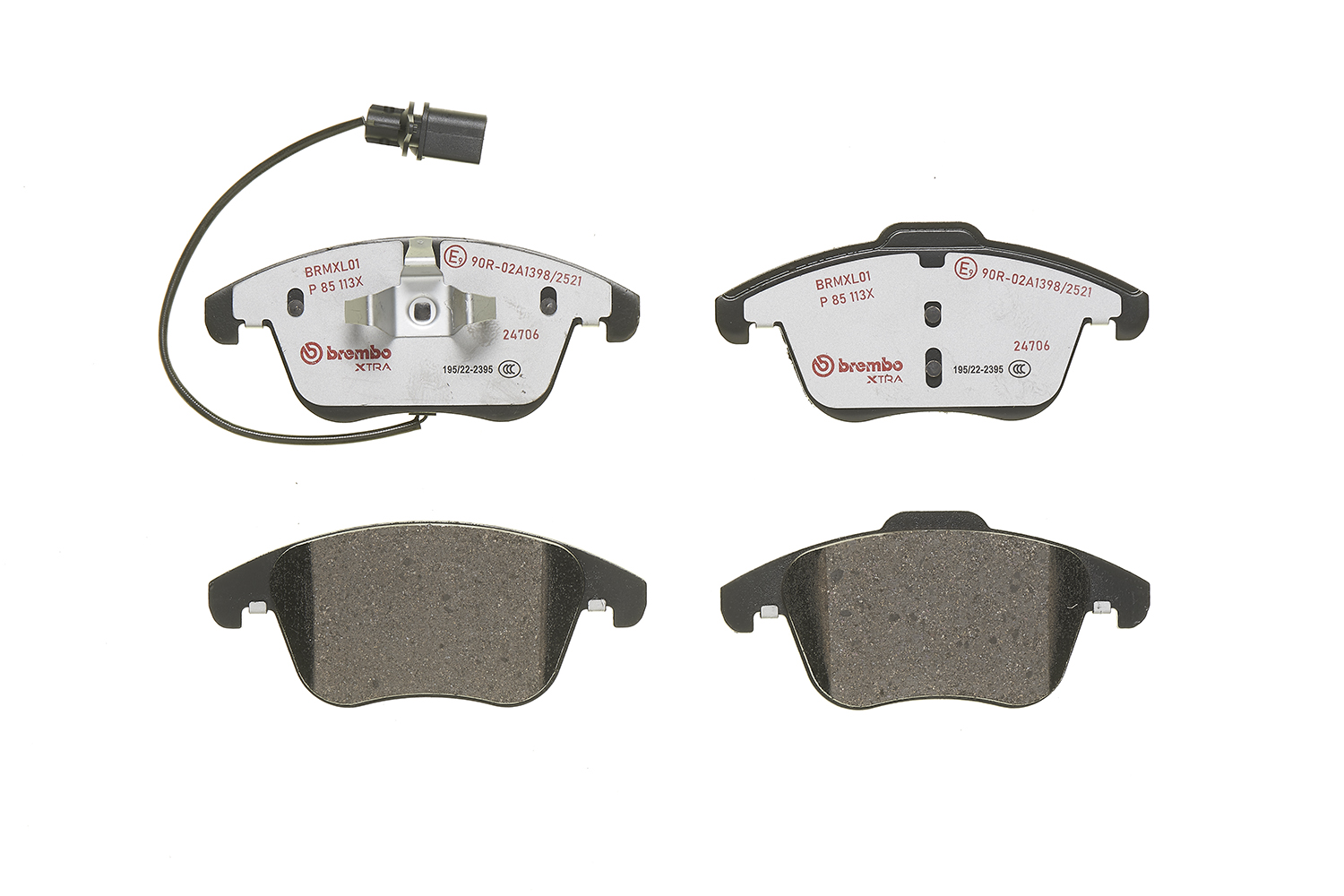 Brake Pad Set, disc brake - P 85 113X BREMBO