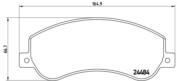 Kit pastiglie freno, Freno a disco - P 85 115 BREMBO