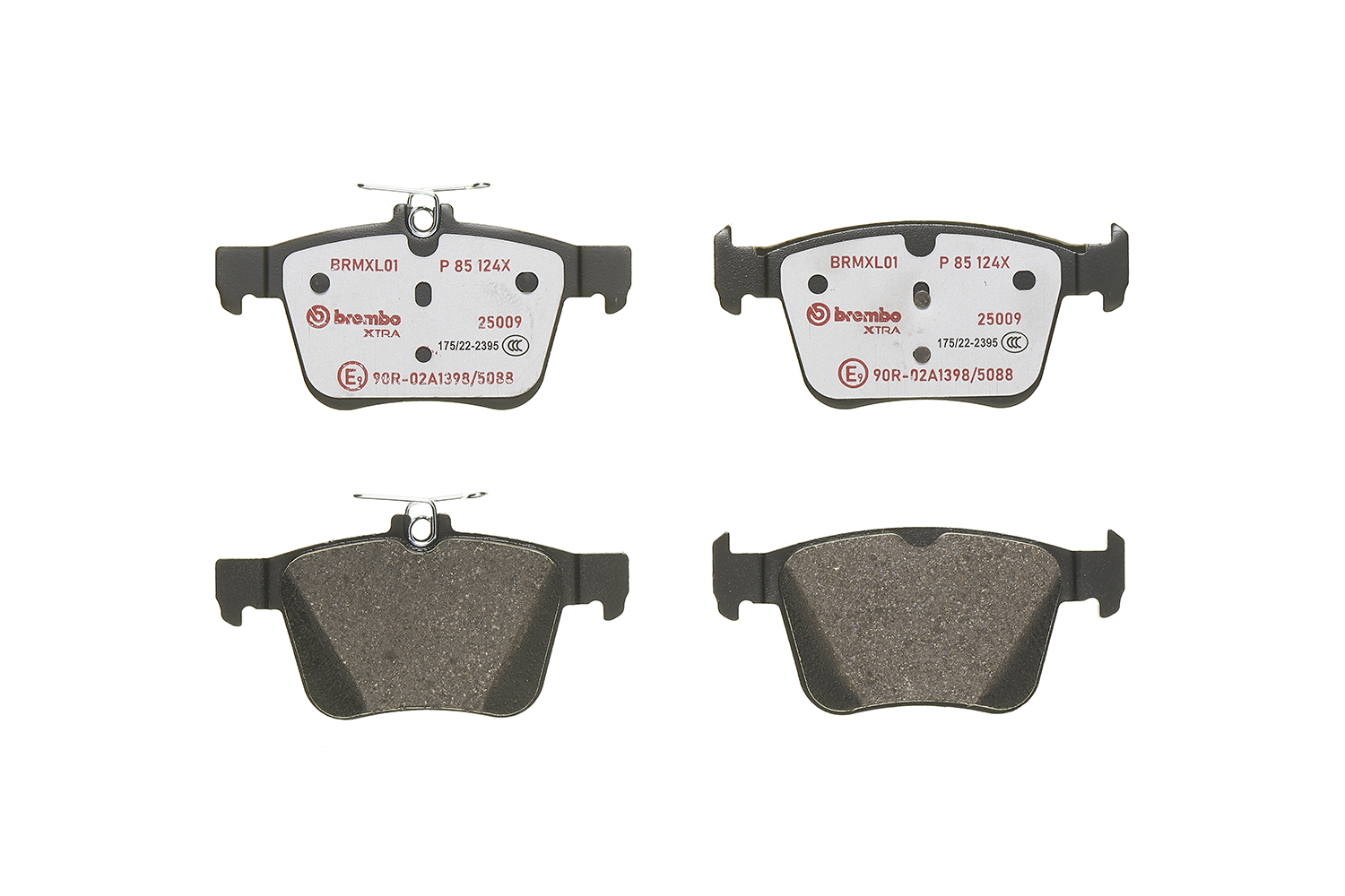 Brake Pad Set, disc brake - P 85 124X BREMBO