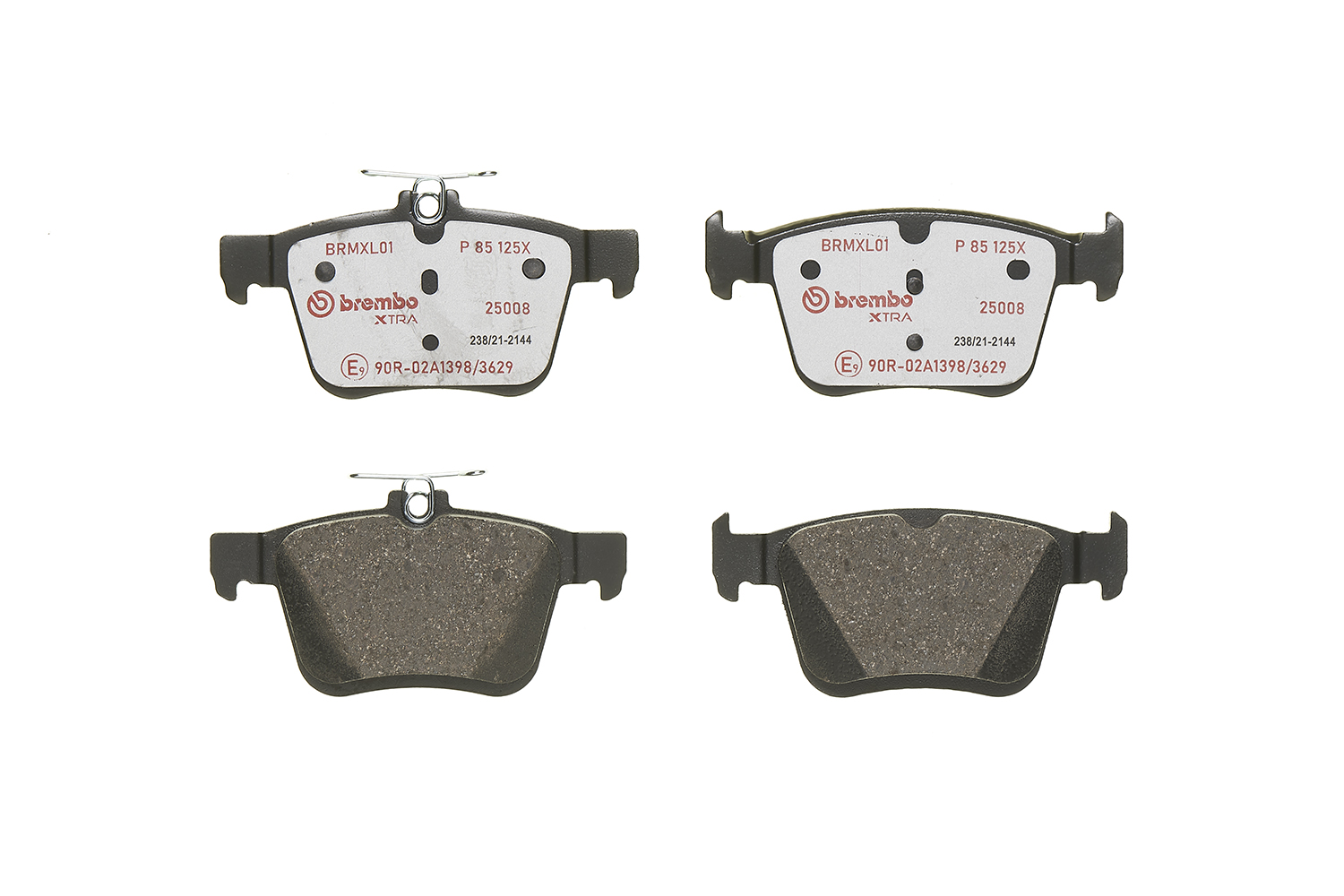Brake Pad Set, disc brake - P 85 125X BREMBO
