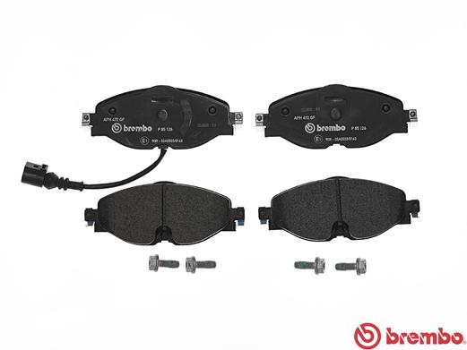 Brake Pad Set, disc brake - P 85 126 BREMBO
