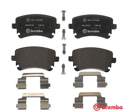 Brake Pad Set, disc brake - P 85 143 BREMBO