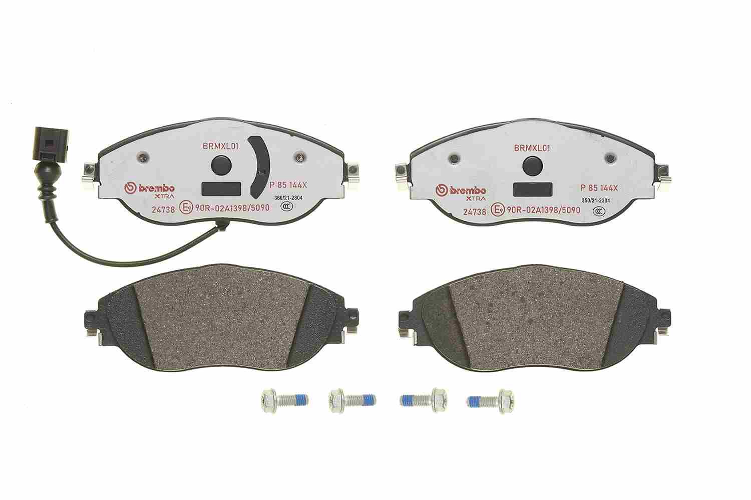 Brake Pad Set, disc brake - P 85 144X BREMBO