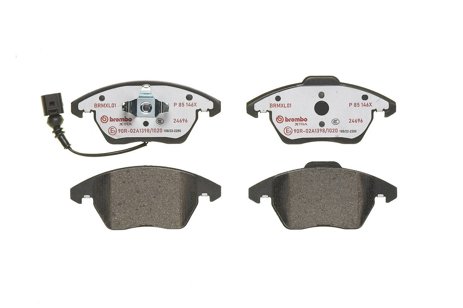 Brake Pad Set, disc brake - P 85 146X BREMBO