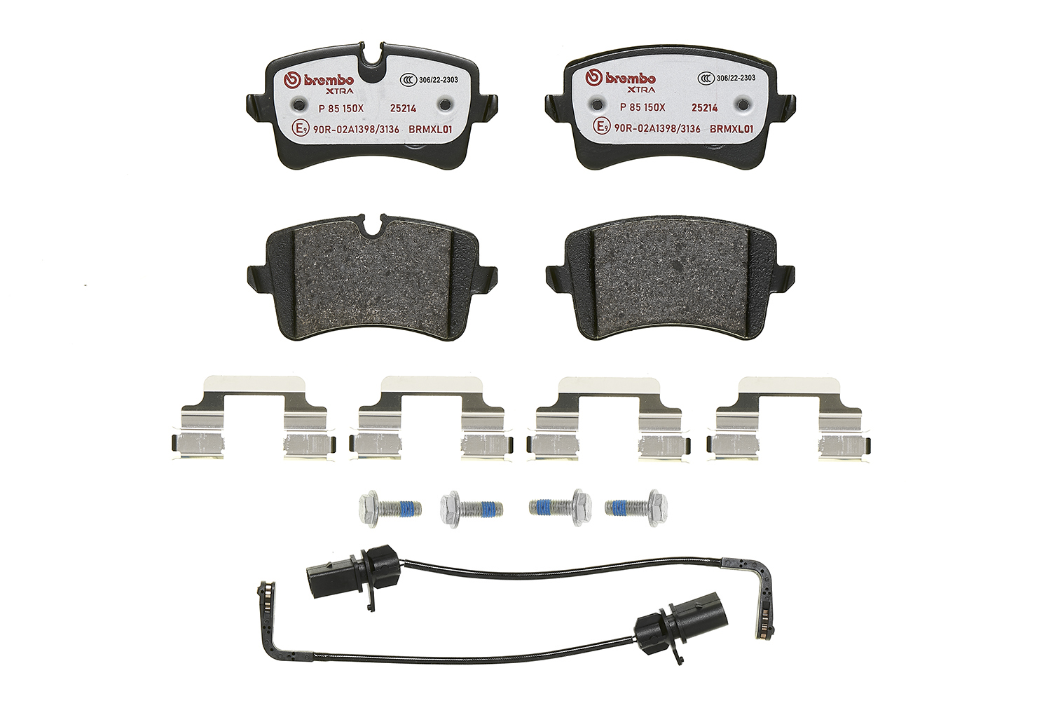 Brake Pad Set, disc brake - P 85 150X BREMBO