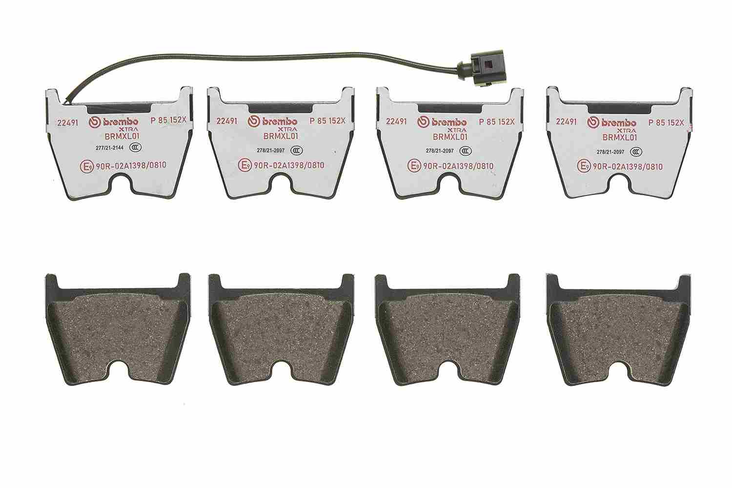 Brake Pad Set, disc brake - P 85 152X BREMBO