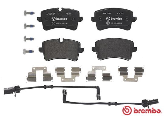 Brake Pad Set, disc brake - P 85 157 BREMBO