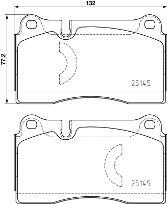 Brake Pad Set, disc brake - P 85 159 BREMBO