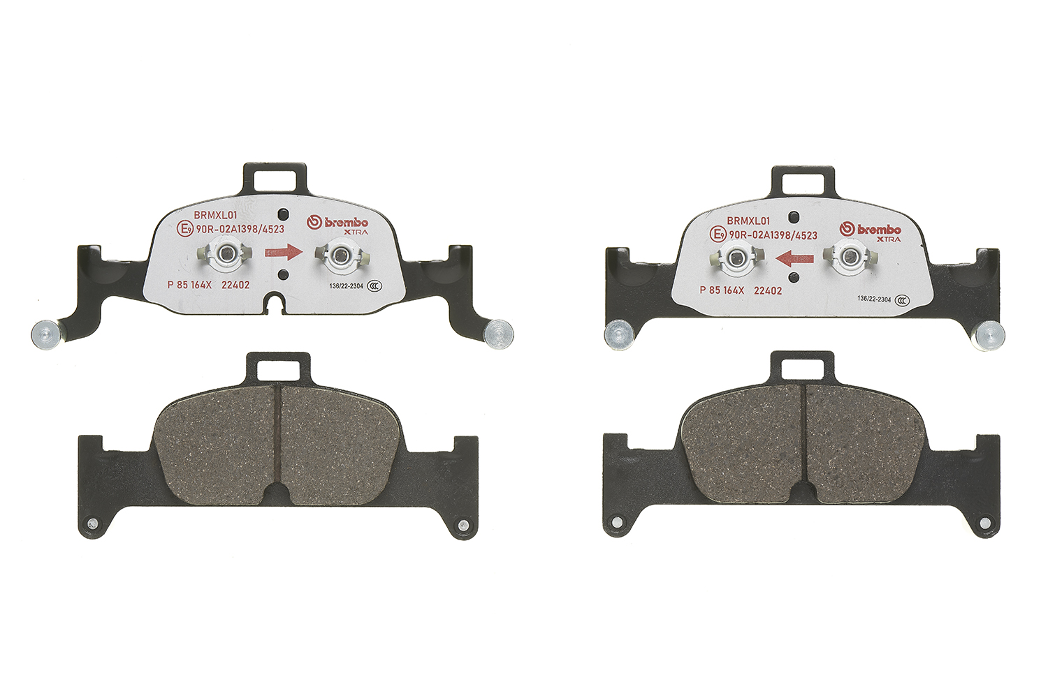 Brake Pad Set, disc brake - P 85 164X BREMBO