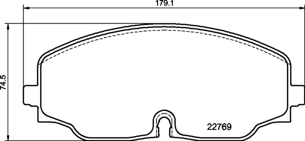 stabdžių trinkelių rinkinys, diskinis stabdys - P 85 176 BREMBO
