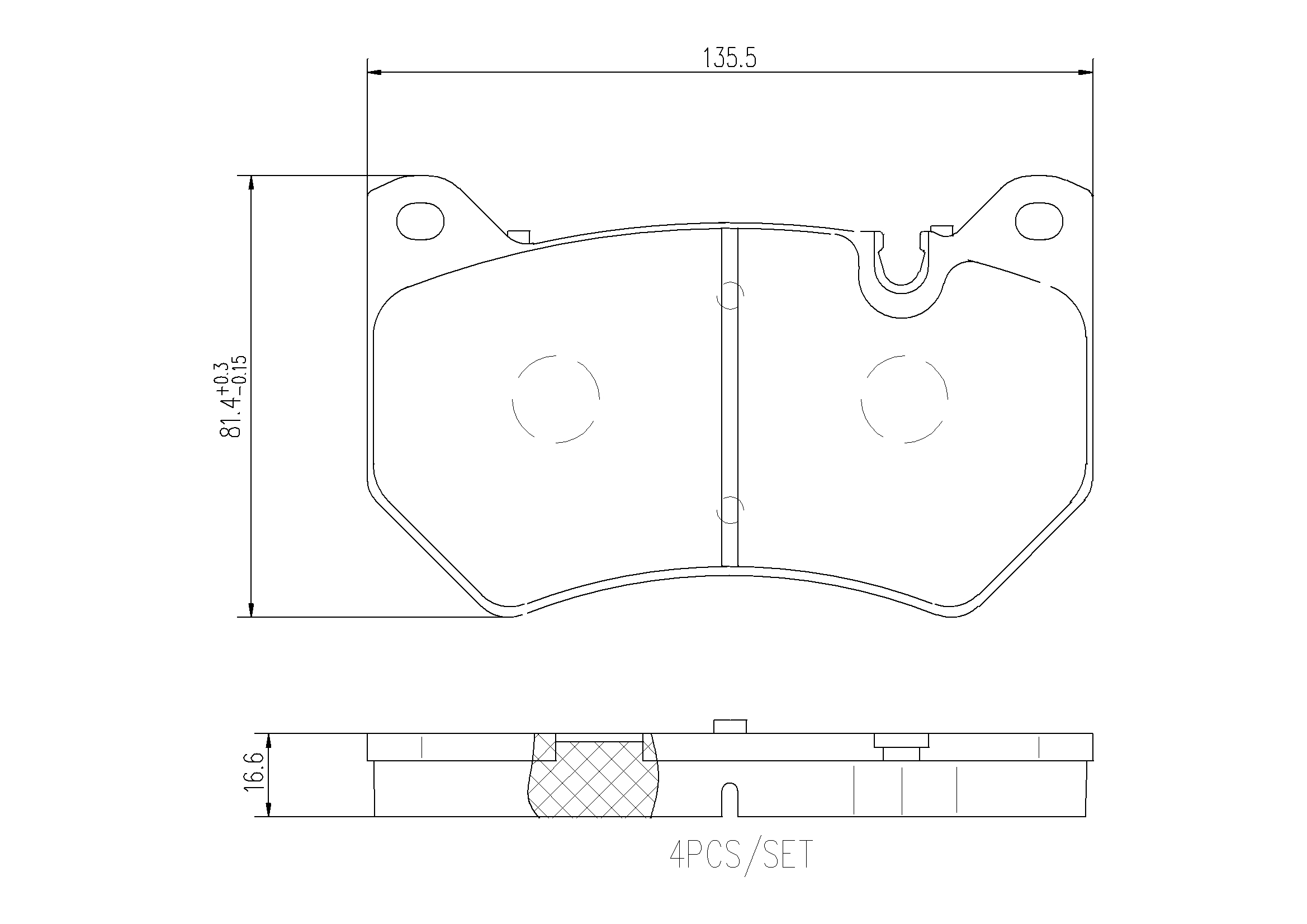 Kit pastiglie freno, Freno a disco - P 85 177 BREMBO