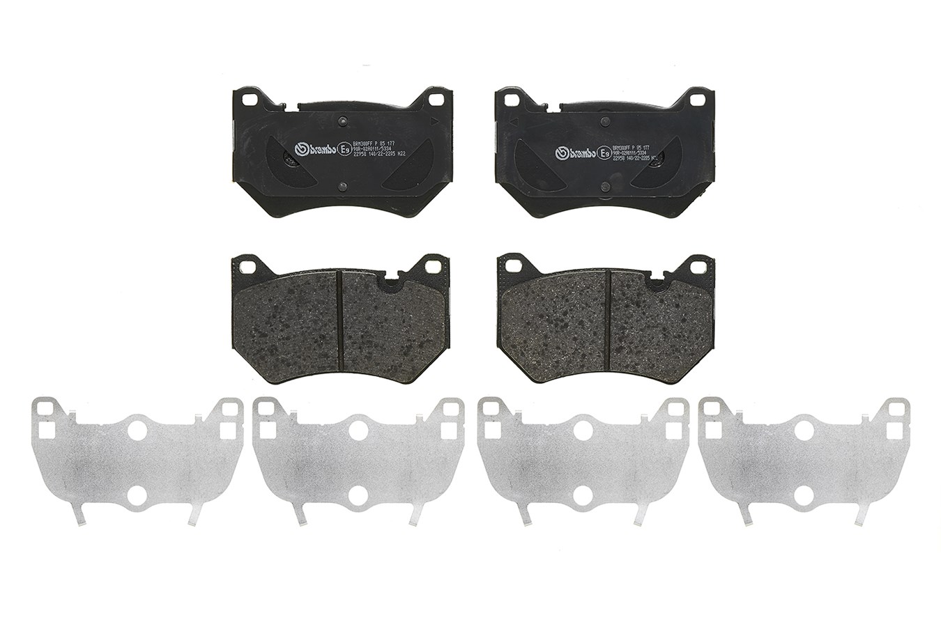Brake Pad Set, disc brake - P 85 177 BREMBO