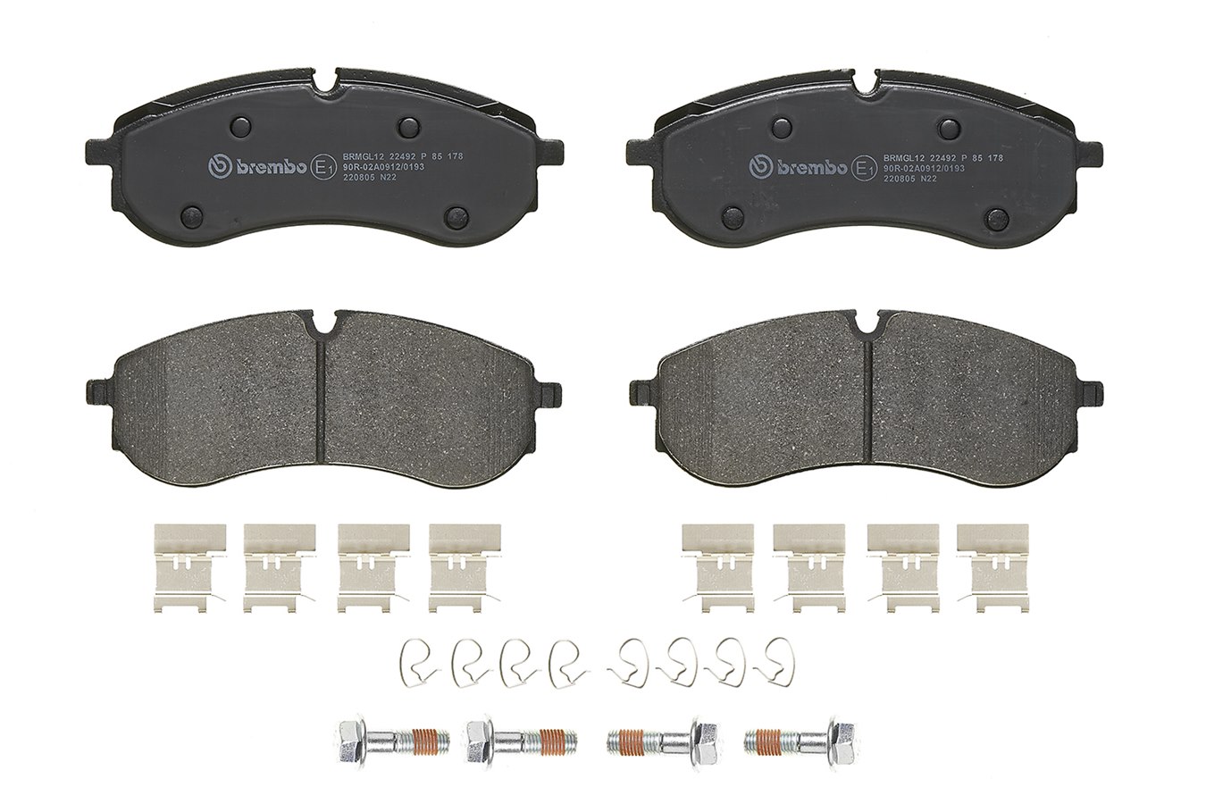 Brake Pad Set, disc brake - P 85 178 BREMBO