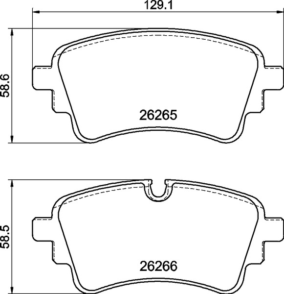 Kit pastiglie freno, Freno a disco - P 85 185 BREMBO