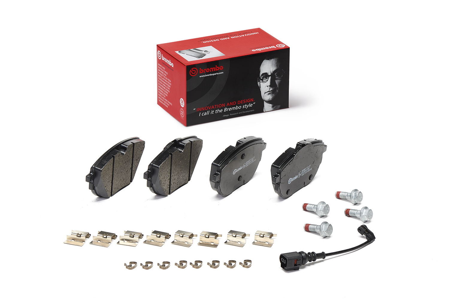 Brake Pad Set, disc brake - P 85 187 BREMBO