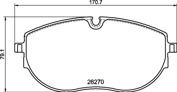 Brake Pad Set, disc brake - P 85 188 BREMBO