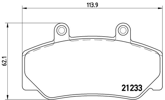 Kit pastiglie freno, Freno a disco - P 86 006 BREMBO
