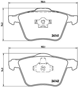 Kit pastiglie freno, Freno a disco - P 86 018 BREMBO