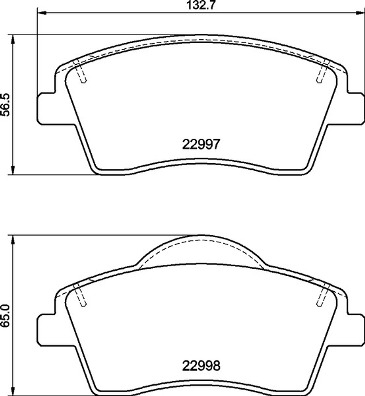 Brake Pad Set, disc brake - P 86 033 BREMBO