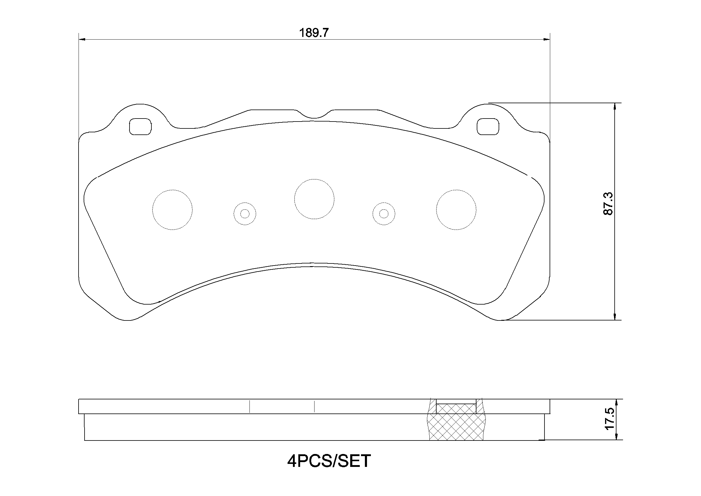 Kit pastiglie freno, Freno a disco - P 86 034 BREMBO