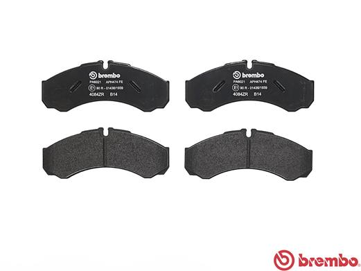 Kit pastiglie freno, Freno a disco - P A6 021 BREMBO