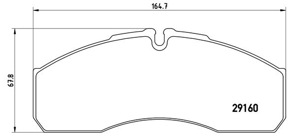 Комплект тормозных колодок, дисковый тормоз - P A6 022 BREMBO