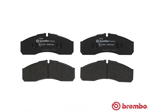 Brake Pad Set, disc brake - P A6 022 BREMBO
