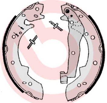 Brake Shoe Set - S 06 504 BREMBO