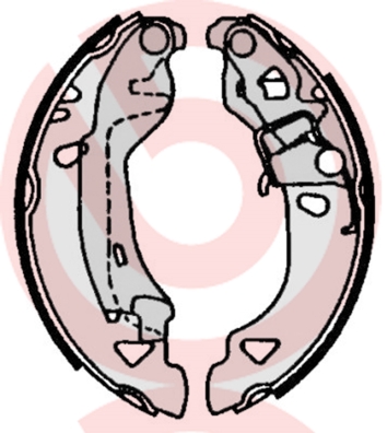 Brake Shoe Set - S 23 513 BREMBO