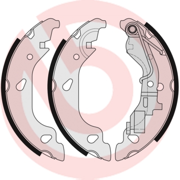 Brake Shoe Set - S 23 521 BREMBO