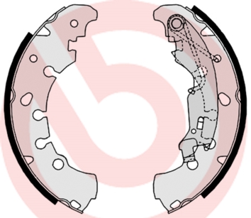 Brake Shoe Set - S 23 530 BREMBO