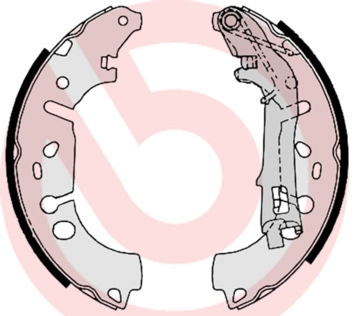 Kit ganasce freno - S 23 531 BREMBO