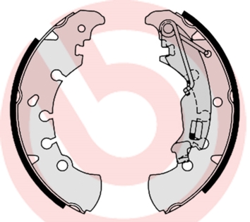 stabdžių trinkelių komplektas - S 23 555 BREMBO