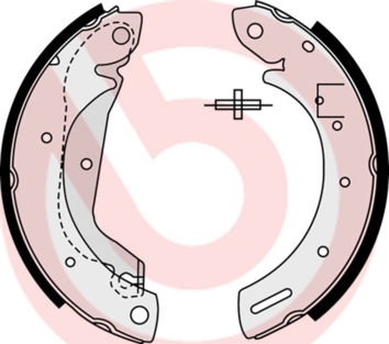 Brake Shoe Set - S 23 577 BREMBO