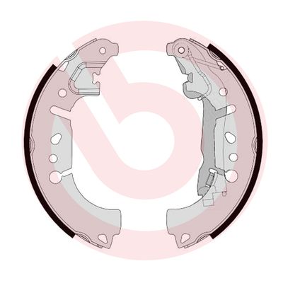 stabdžių trinkelių komplektas - S 23 580 BREMBO